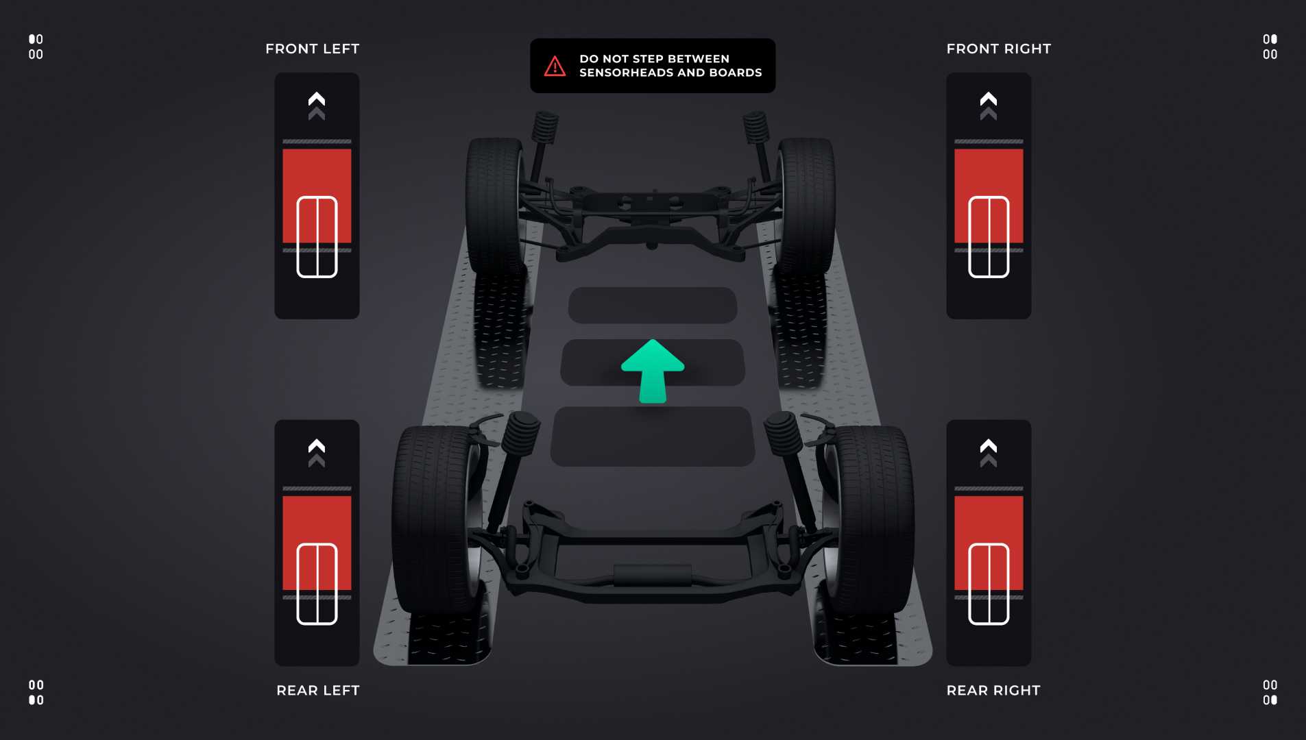 Primer plano del diseño de la interfaz de usuario del software integrado que muestra el vehículo.