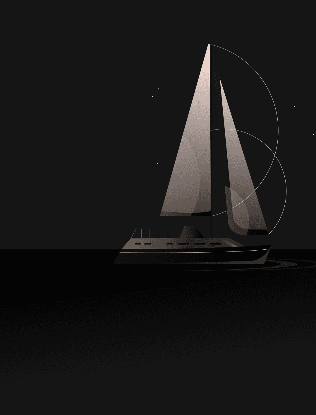 Ilustración de un barco que expresa la excelencia del diseño digital